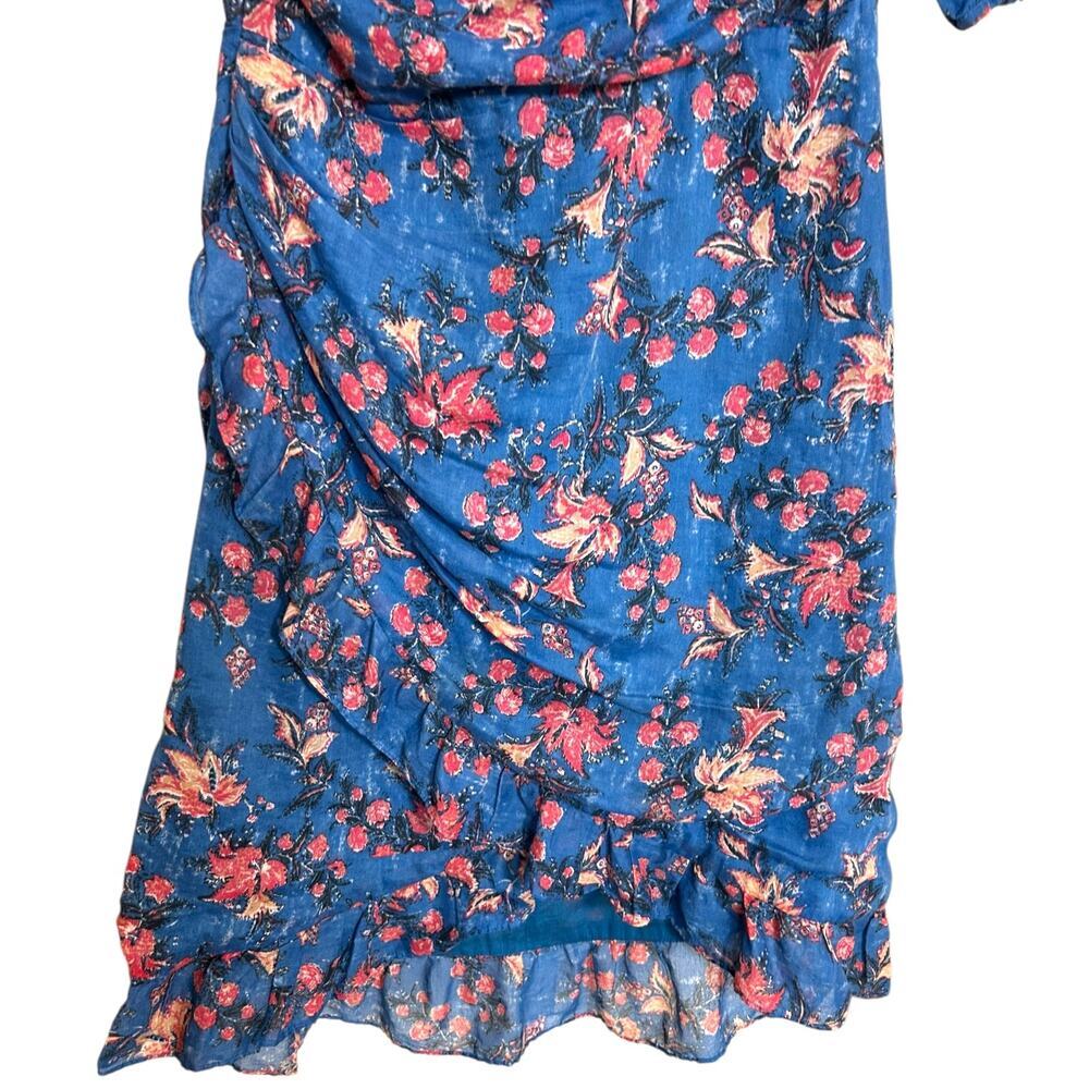 Isabel Marant Etoile, Women's 'Esther' Dress, Mini Ruched, Blue Size 36 FR, 4 US - Picture 6 of 11